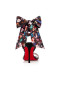 Christian Louboutin Sandal Fetish Du Desert 100 mm Vers Black-multi/lin Poupee Patent
