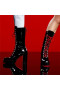 Christian Louboutin Tall Boot Stage Lace 110 mm Black Leather