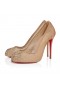 Christian Louboutin Bridiela Una Strass 100 Mm Pumps Strass Mesh And Patent Calf Leather Blush
