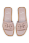 Christian Louboutin Chambelimule Mules Calf Leather Vintage Rose