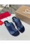 Christian Louboutin Cl Tongamule 55 Mm Mules Alligator Embossed Calf Leather Blue