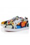 Christian Louboutin Fun Louise Junior Sneakers "Flower" Printed Crepe Satin Multicolor