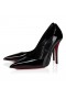 Christian Louboutin Miss Z Suola Strass 100 Mm Pumps Patent Calf Leather Black 