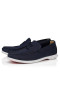 Christian Louboutin Moonkel Loafers Reversed Nubuck Leather Zaffiro