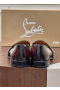 Christian Louboutin Nit Night Loafers Patent Calf Leather Black Brown