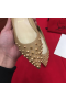 Christian Louboutin Pigalle Spikes Flats Nappa Leather Nude