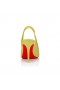 Christian Louboutin Sporty Kate Sling 85 Mm Slingback Pumps Iridescent Nappa Leather Citronnade