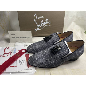 Christian Louboutin Loafers Rivalion Grey/black Shoe