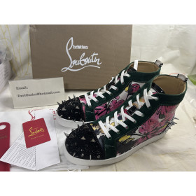 Christian Louboutin High top Lou Pik Pik Strass Orlato Version Multi Fabric