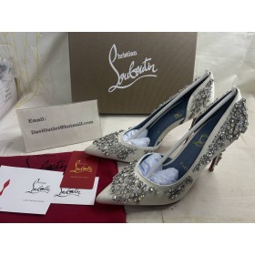 Christian Louboutin Pumps Brodirize 100mm Version Ivory Satin