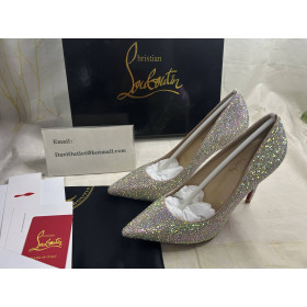 Christian Louboutin Kate Strass 100 Mm Pumps Metallic Suede Version Ab