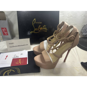 Christian Louboutin Platforms Choca 150 mm Nude Kid