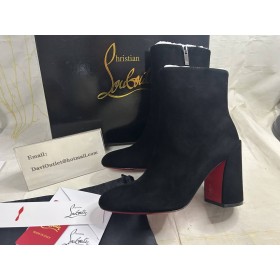 Christian Louboutin 85mm Block Heel Ankle Boots