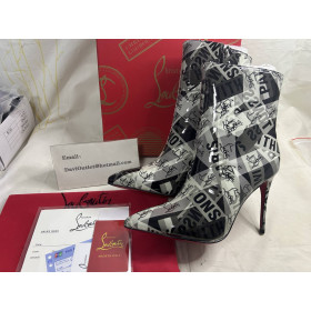 Christian Louboutin So Kate Booty Ankle Boots 100mm Patent Multicolor