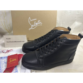 Christian Louboutin Louis Black/black Calf