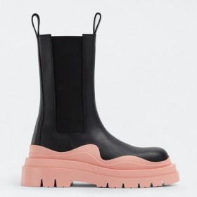 Bottega Veneta BV Tire Chelsea Boots Pink Outsole Bottega Veneta Shoes