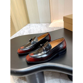 Christian Louboutin Chambelimoc Loafers Smooth Calf Leather Black Red