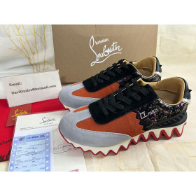 Christian Louboutin Loubishark Sneakers Suede Multicolor