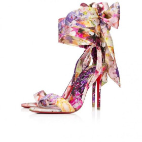 Christian Louboutin Sandale Du DéSert 100mm Strappy Sandals Multicolor CL Shoes Store