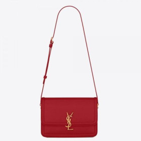 Saint Laurent Solferino Medium Bag Red Calfskin Saint Laurent Bags
