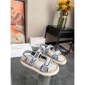 Dior Act Sandal White Black Technical Mesh Rubber