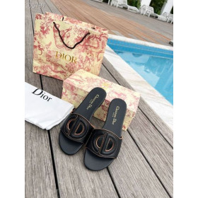 Dior D-Club Slide Black Calf Leather