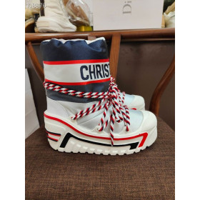 Dior Snow Ankle Boot Silver Dior Oblique Shiny Nylon