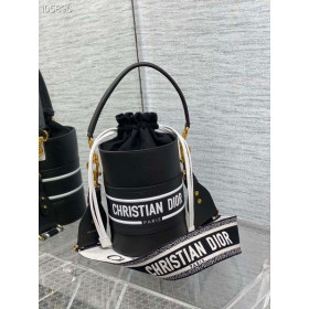 Dior Vibe Bucket Bag Black Calfskin