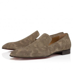 Christian Louboutin Dandelion Loafers Petunia Printed Calf Leather Saharienne