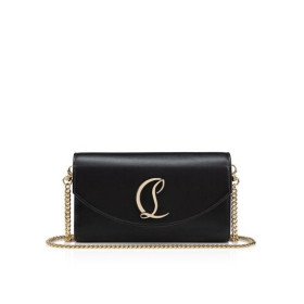 Christian Louboutin Loubi54 Wallet On Chain Calf Leather Black
