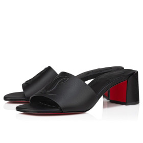 Christian Louboutin So CL Mule 55mm Calf Leather Black Christian Louboutin Shoes Store