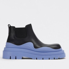 Bottega Veneta BV Tire Ankle Boots Blue Outsole Bottega Veneta Shoes