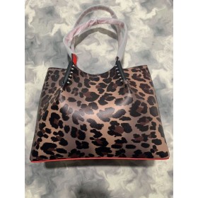 Christian Louboutin Cabarock Leopard-print Leather Tote Bag CL Bags