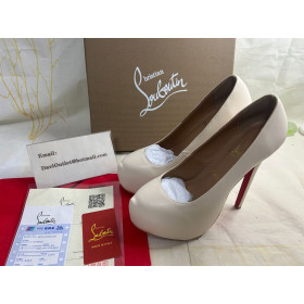 Christian Louboutin Daffodile Platform Pumps 160mm Nappa Leather Beige