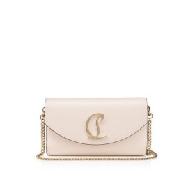 Christian Louboutin Loubi54 Wallet On Chain Calf Leather Leche