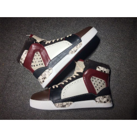 Christian Louboutin Loubikick Flat High-top Sneakers Mixed-material Multi