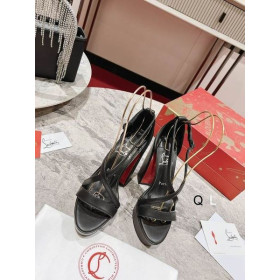 Christian Louboutin Movida Jane Platform Sandals 130mm Nappa Leather Black