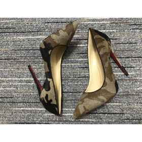 Christian Louboutin Pigalle Pumps 100mm Fabric Camouflage CL Pumps