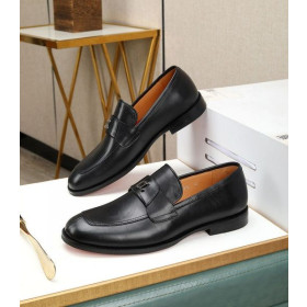 Christian Louboutin Varsimoc Loafers Black Calf Leather CL Shoes