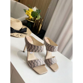 Jimmy Choo 100mm Sandals Stripes Nude