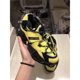 Jimmy Choo Diamond Trail Multicolor Leather Mesh Yellow