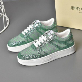 Jimmy Choo Hawaii F Low Top Sneakers Green
