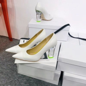 Jimmy Choo YK Jeong Crystal Heeled Pumps 85mm White