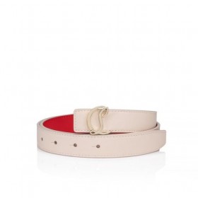 Christian Louboutin Cl Logo Belt Calf Leather Leche Knockff CL Belts