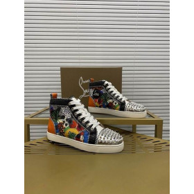 Christian Louboutin Lou Spikes Orlato Flat Sneakers Multicolor Christian Louboutin Shoes