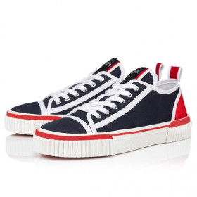 Christian Louboutin Pedro Junior Sneakers Fabric Navy Christian Louboutin Shoesavy