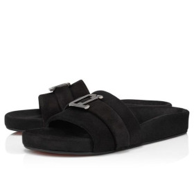 Christian Louboutin Varsimule Bizz Sandals Leather Black Christian Louboutin Shoes