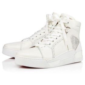 Christian Louboutin High-top Loubikick Version White Calf