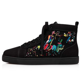 Christian Louboutin High-top Louis Orlato Black/multi Toile