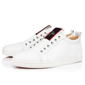 Christian Louboutin Low-top F.A.V Fique A Vontade White Calf Sneaker